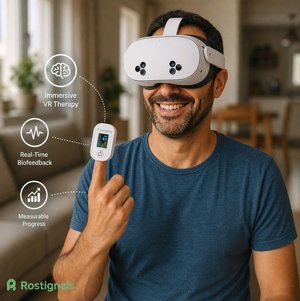 מערכת BioSignals VR Therapy תוכנה וחיישן קווי או אלחוטי (לא כולל משקפי VR) מערכת BioSignals VR Therapy תוכנה וחיישן קווי או אלחוטי (לא כולל משקפי VR)